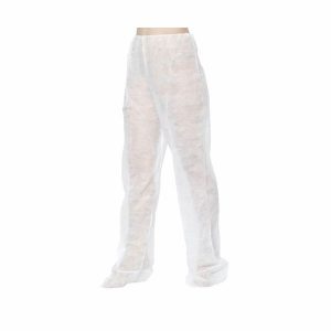 Pantalón de presoterapia blanco desechable