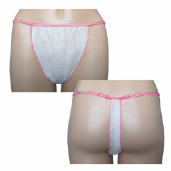 Tanga de mujer desechable spunbond blanco