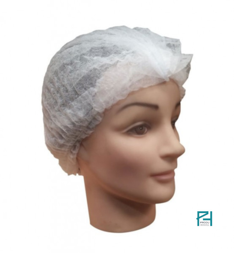Paquete de 100 gorros de acordeón desechables en color blanco