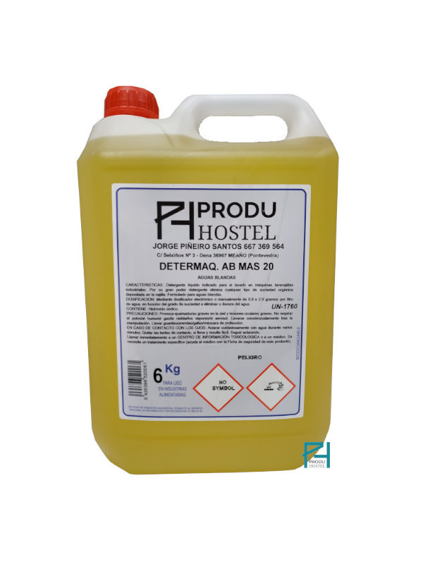 Detergente lavavajillas máquina aguas blandas 6 kg