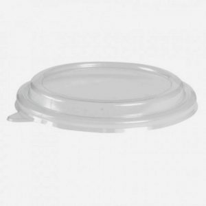 Tapa redonda PET transparente para bol 650 ml