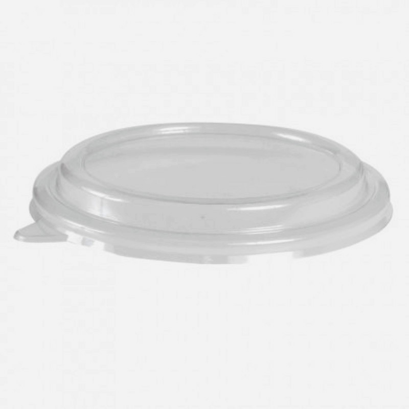 Tapa redonda PET transparente para bol 650 ml