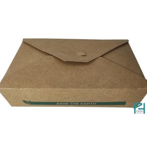 Caja de cartón natural rectangular 1400 ml