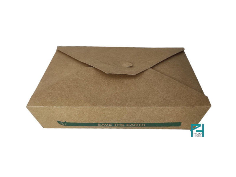 Caja de cartón natural rectangular 1400 ml
