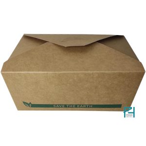 Caja de cartón natural rectangular 2800 ml