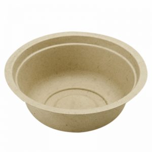Bol redondo de caña de azúcar 350 ml natural