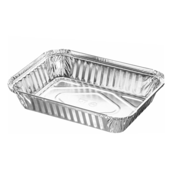 Envase rectangular de aluminio 1500 ml, paquete 100 uds.