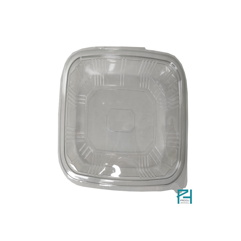 Envase PET transparente con tapa bisagra 2000 ml