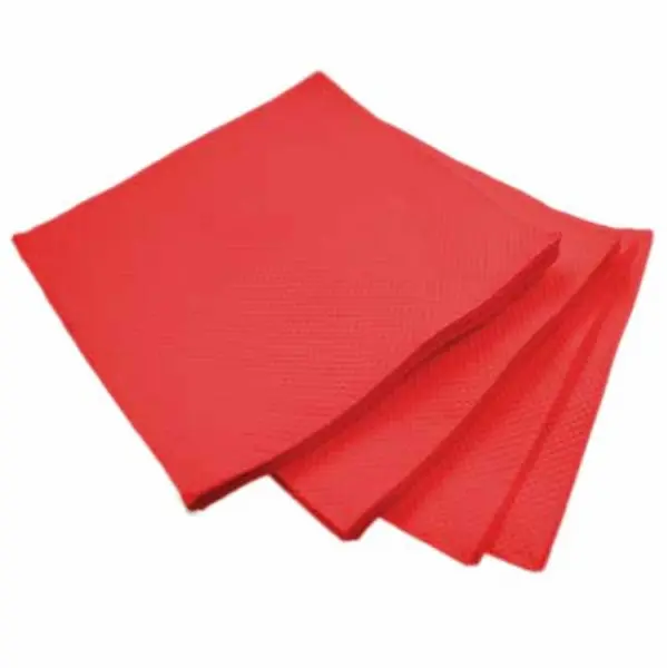 Servilleta roja 20x20 2 capas punta a punta caja 6000 unidades