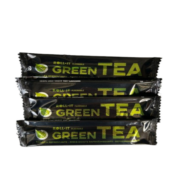 Toallitas húmedas individuales para hostelería, aroma té verde