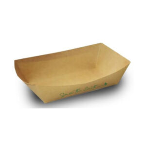 Barqueta cónica cartón kraft 1 litro pack 100 unidades