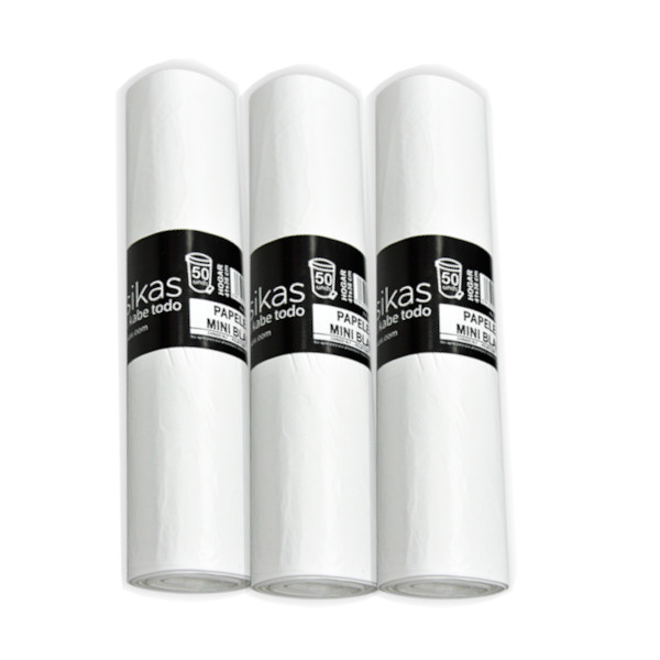 Bolsa basura blanca 41x36 cm para papelera 5-8 litros