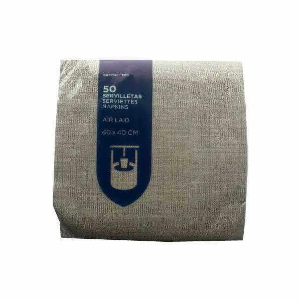 Servilleta airlaid marfil 40x40 55 g caja 700 unidades