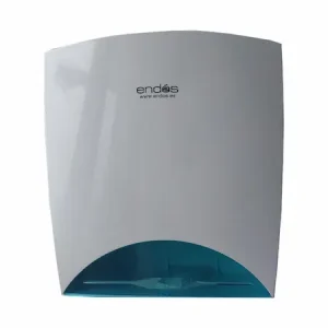 Dispensador de toallas zig zag blanco con visor