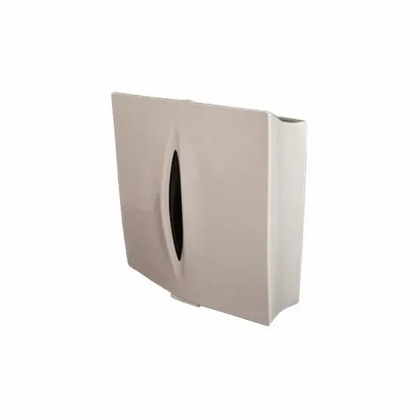 Dispensador de toallas zig zag blanco con visor