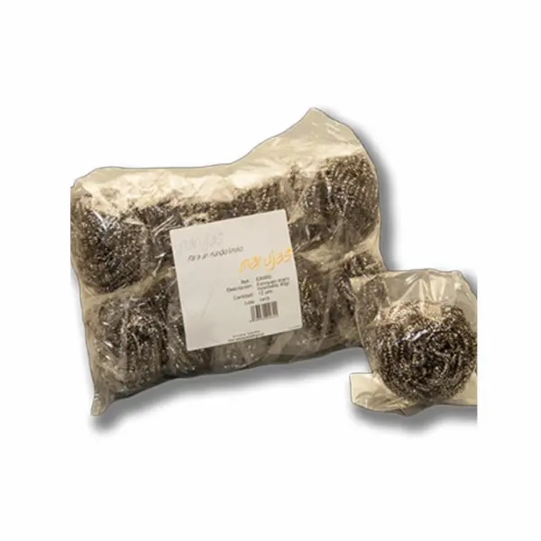 Estropajo profesional acero inoxidable 40 gr pack 12