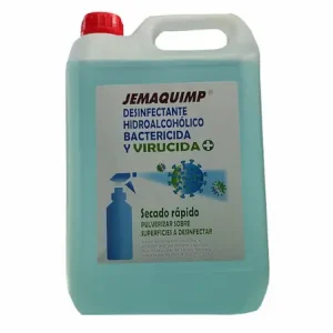 Desinfectante hidroalcohólico bactericida virucida garrafa 5 litros