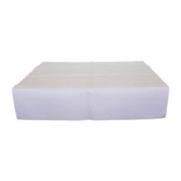 Mantel de papel cortado blanco 1 x 1,20 m