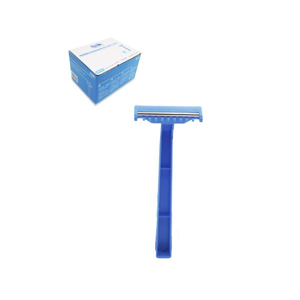 Maquinilla desechable doble hoja con peine caja 100 unidades