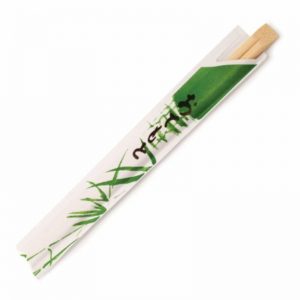 Palillos chinos bambú enfundados 20 cm pack 100 unidades