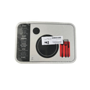 Tapa rectangular para envase de aluminio 2200 ml, paquete 125 uds.