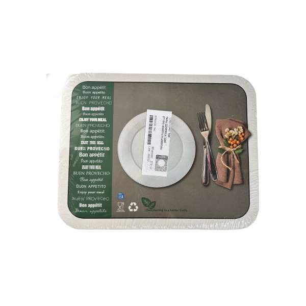 Tapa rectangular para envase de aluminio 3500 ml, paquete 100 uds.