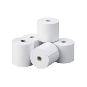 Rollo de papel térmico blanco 80x80 mm, paquete 48 uds.