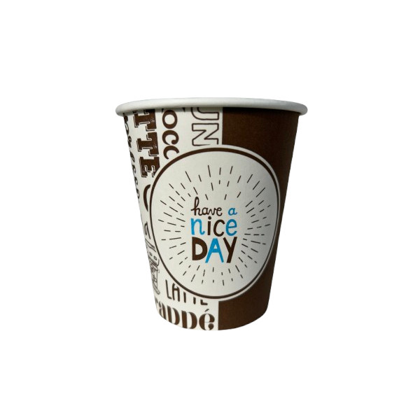 Vaso térmico de cartón decorado 240 ml